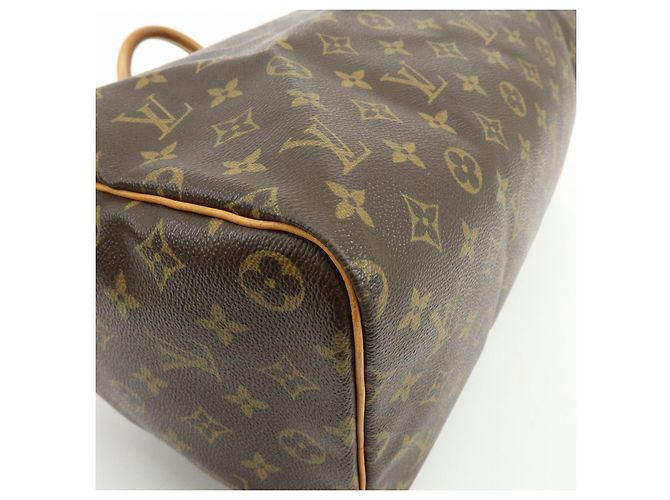 Louis Vuitton Monogram Speedy 40 Borsa a Mano Borsa Boston Marrone M41522 - vista 12