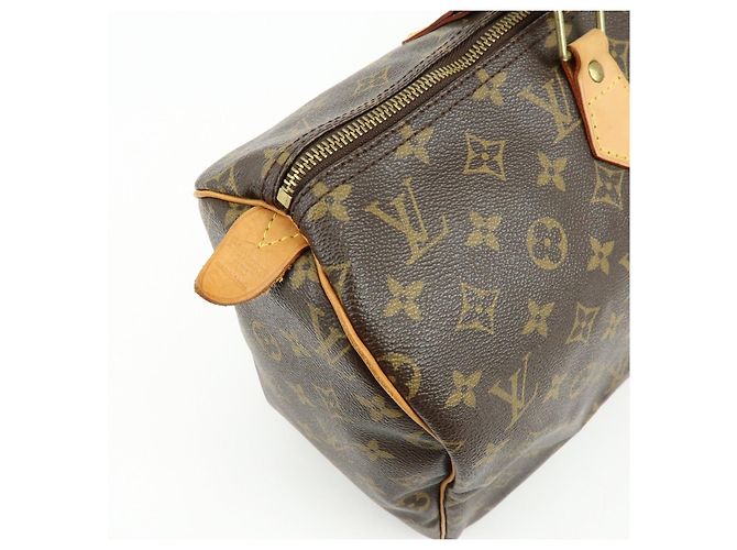 Louis Vuitton Monogram Speedy 40 Borsa a Mano Borsa Boston Marrone M41522 - vista 16