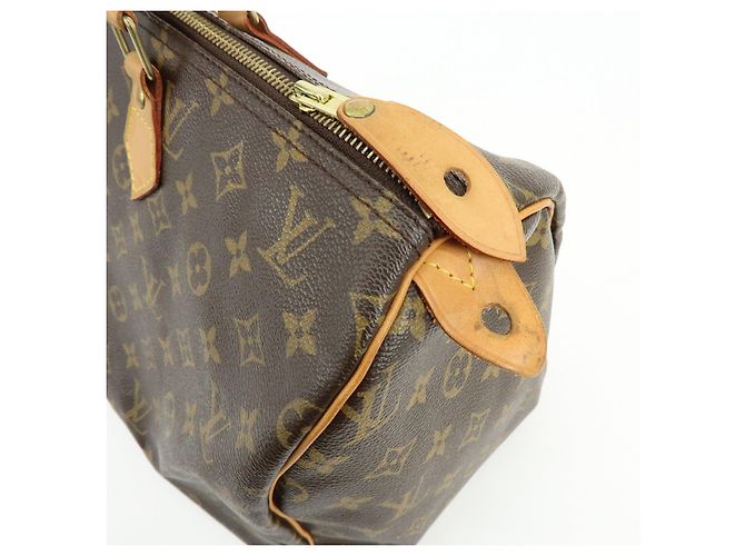 Louis Vuitton Monogram Speedy 40 Borsa a Mano Borsa Boston Marrone M41522 - vista 17