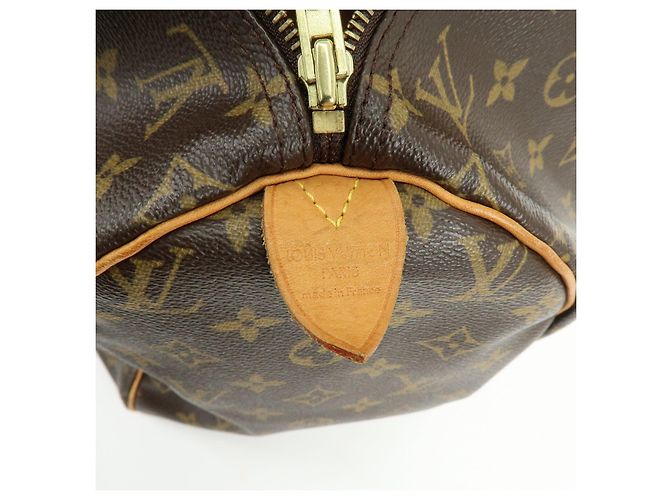 Louis Vuitton Monogram Speedy 40 Borsa a Mano Borsa Boston Marrone M41522 - vista 23
