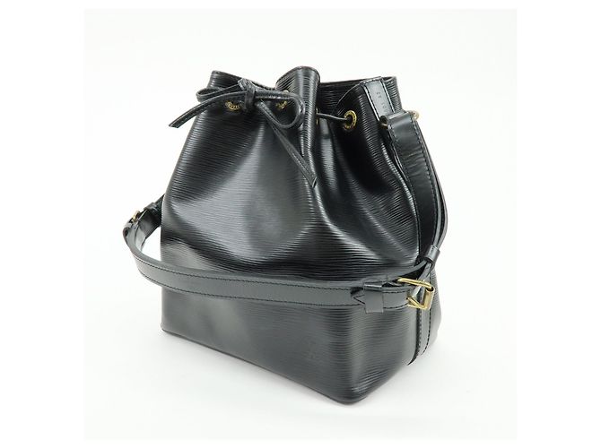 Borsa a tracolla Louis Vuitton Epi Petit Noe Noir Black M44102 - vista 3