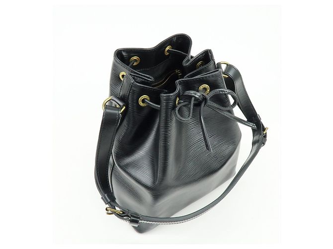 Borsa a tracolla Louis Vuitton Epi Petit Noe Noir Black M44102 - vista 4