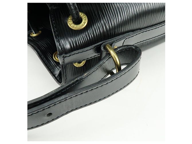 Borsa a tracolla Louis Vuitton Epi Petit Noe Noir Black M44102 - vista 9