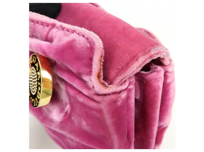 Bulgari BVLGARI BVLGARI Mini Clutch in Velluto Rosa - vista 13