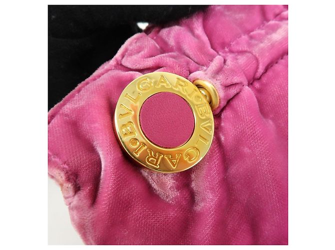 Bulgari BVLGARI BVLGARI Mini Clutch in Velluto Rosa - vista 23