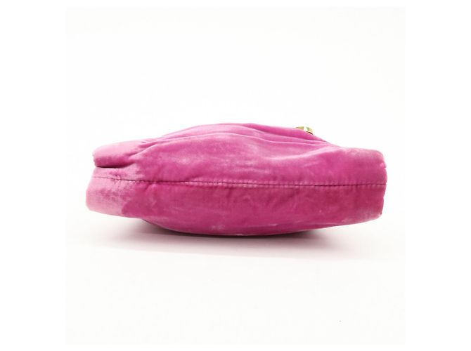 Bulgari BVLGARI BVLGARI Mini Clutch in Velluto Rosa - vista 5