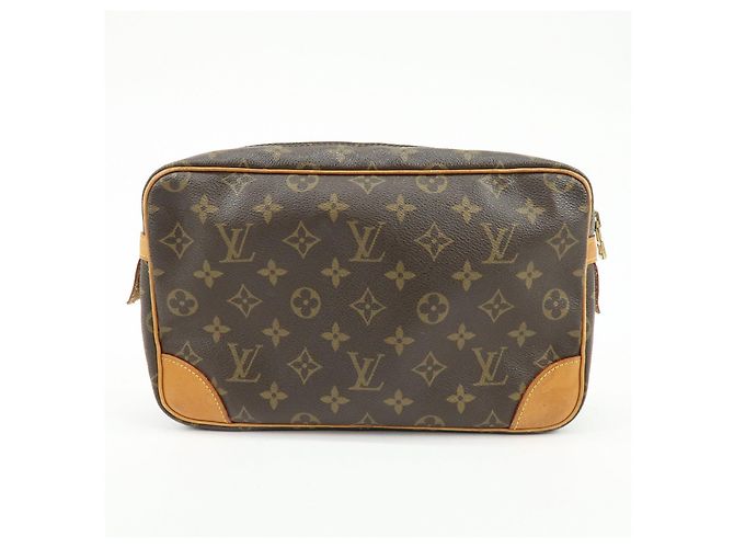 Louis Vuitton Monogram Compiegne 28 Pouch Clutch Bag Brown M51845 - vista 2
