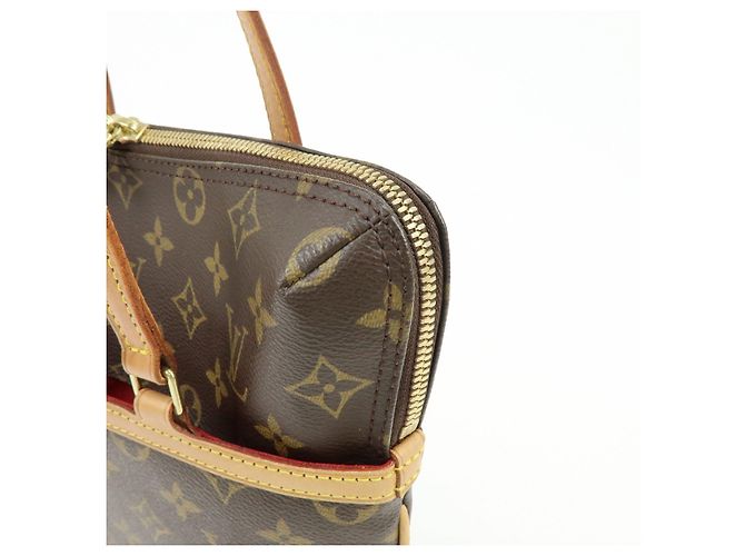Borsa a mano e a tracolla Louis Vuitton Monogram Coussin GM Marrone M51141 - vista 13