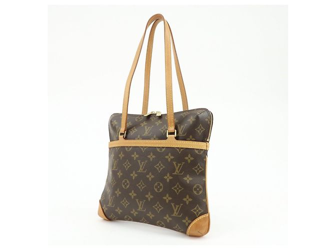 Borsa a mano e a tracolla Louis Vuitton Monogram Coussin GM Marrone M51141 - vista 3