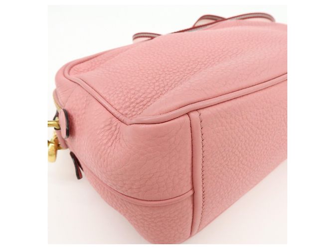 Borsa a spalla in pelle con logo PRADA Borsa a tracolla Borsa camera Rosa - vista 10