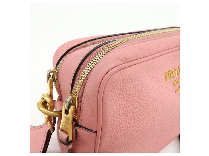 Borsa a spalla in pelle con logo PRADA Borsa a tracolla Borsa camera Rosa - vista 12