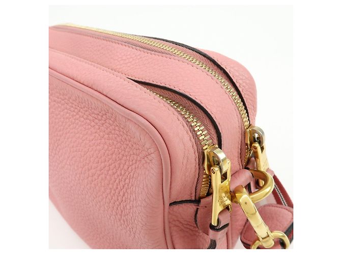 Borsa a spalla in pelle con logo PRADA Borsa a tracolla Borsa camera Rosa - vista 15