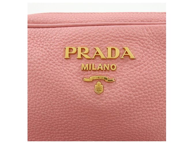 Borsa a spalla in pelle con logo PRADA Borsa a tracolla Borsa camera Rosa - vista 18
