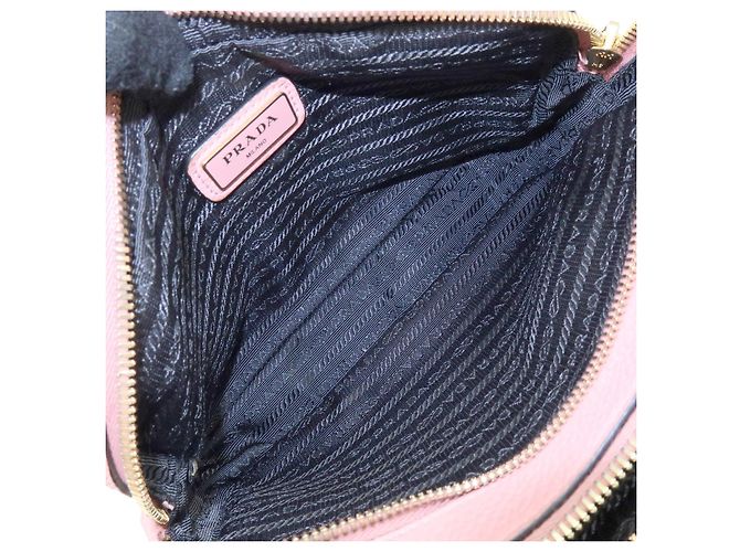Borsa a spalla in pelle con logo PRADA Borsa a tracolla Borsa camera Rosa - vista 22