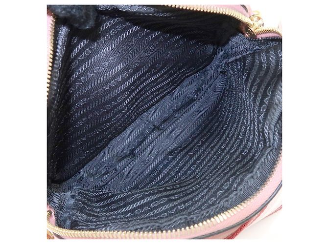 Borsa a spalla in pelle con logo PRADA Borsa a tracolla Borsa camera Rosa - vista 23