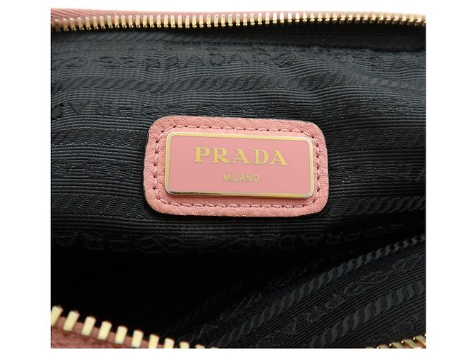 Borsa a spalla in pelle con logo PRADA Borsa a tracolla Borsa camera Rosa - vista 24
