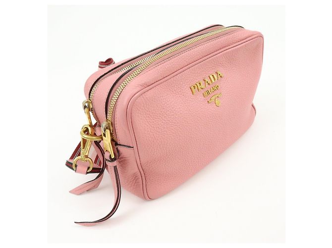 Borsa a spalla in pelle con logo PRADA Borsa a tracolla Borsa camera Rosa - vista 4