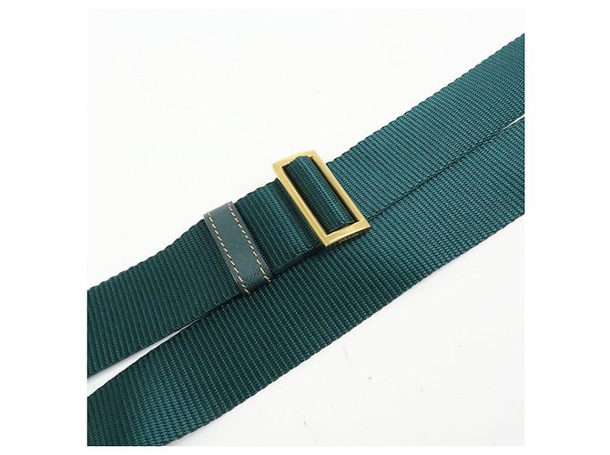 Borsa a tracolla PRADA in nylon e pelle Saffiano con logo triangolare Verde - vista 7
