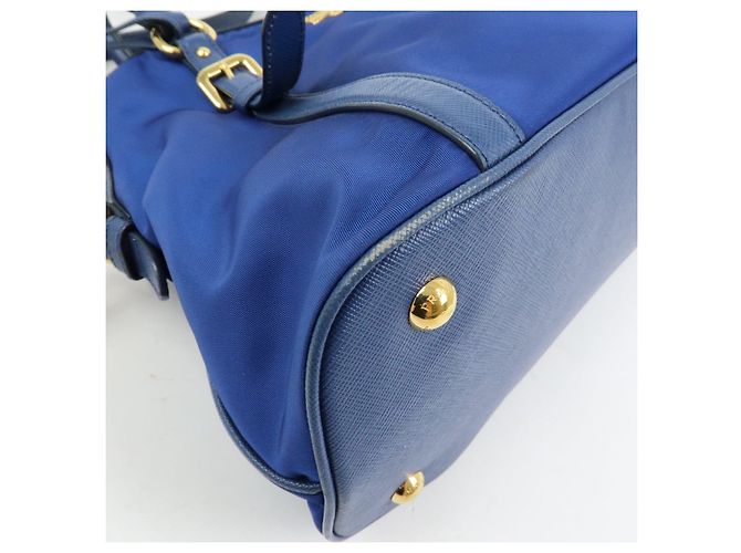 Borsa a mano e a tracolla 2Way PRADA in nylon Tessuto e pelle Saffiano 1BB013 - vista 14