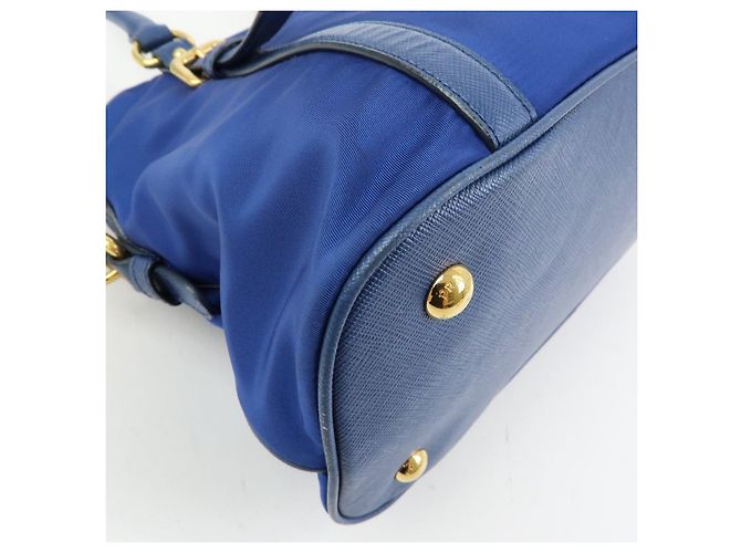 Borsa a mano e a tracolla 2Way PRADA in nylon Tessuto e pelle Saffiano 1BB013 - vista 16