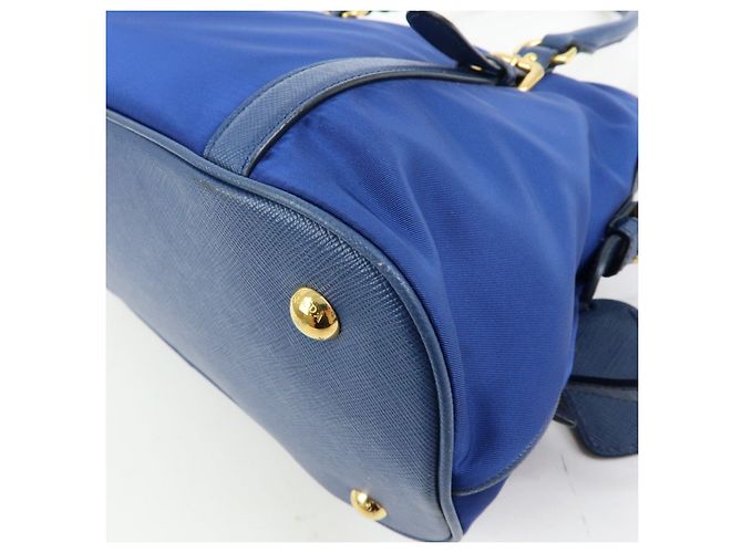 Borsa a mano e a tracolla 2Way PRADA in nylon Tessuto e pelle Saffiano 1BB013 - vista 17