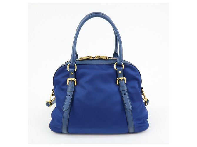 Borsa a mano e a tracolla 2Way PRADA in nylon Tessuto e pelle Saffiano 1BB013 - vista 2