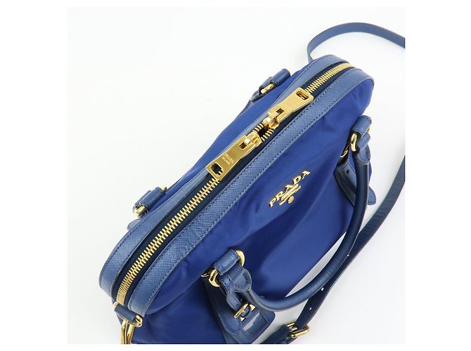 Borsa a mano e a tracolla 2Way PRADA in nylon Tessuto e pelle Saffiano 1BB013 - vista 21