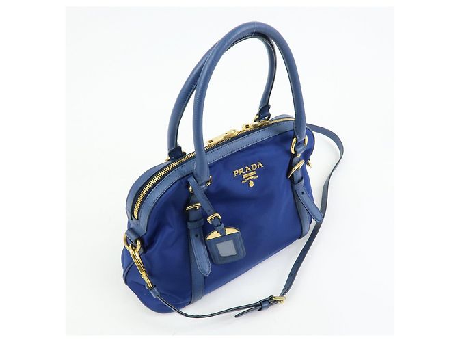 Borsa a mano e a tracolla 2Way PRADA in nylon Tessuto e pelle Saffiano 1BB013 - vista 4