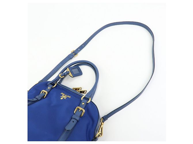 Borsa a mano e a tracolla 2Way PRADA in nylon Tessuto e pelle Saffiano 1BB013 - vista 6