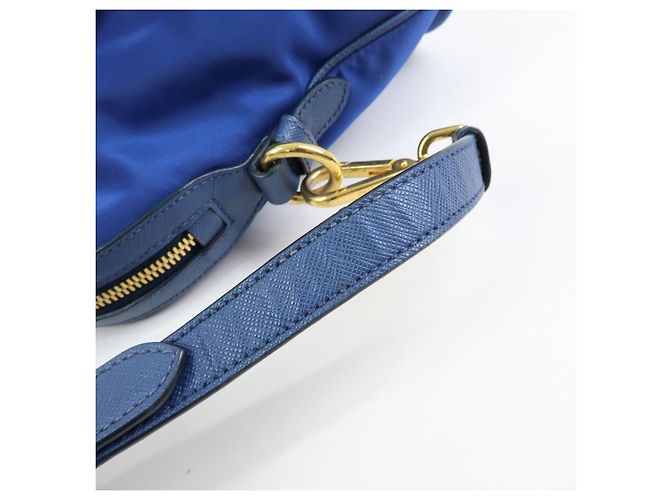 Borsa a mano e a tracolla 2Way PRADA in nylon Tessuto e pelle Saffiano 1BB013 - vista 8