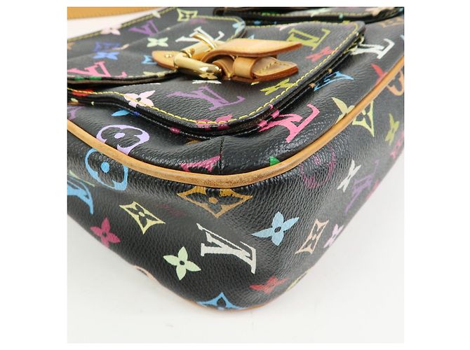 Louis Vuitton Monogram Multicolor Lodge GM Shoulder Bag Noir M40054 - vista 10