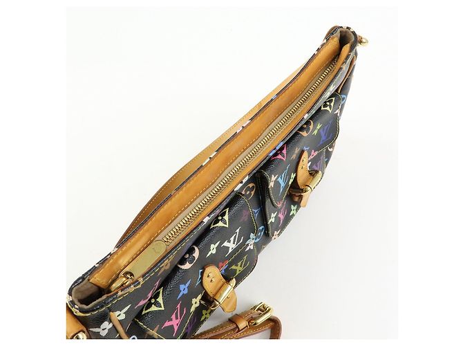 Louis Vuitton Monogram Multicolor Lodge GM Shoulder Bag Noir M40054 - vista 16