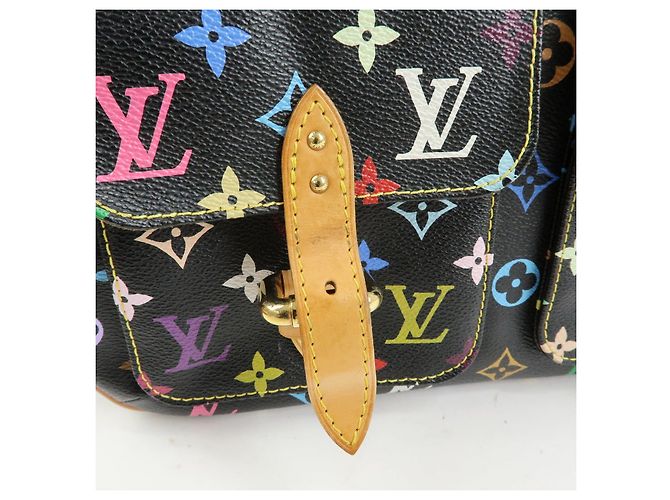 Louis Vuitton Monogram Multicolor Lodge GM Shoulder Bag Noir M40054 - vista 18