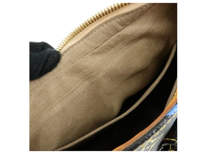 Louis Vuitton Monogram Multicolor Lodge GM Shoulder Bag Noir M40054 - vista 22