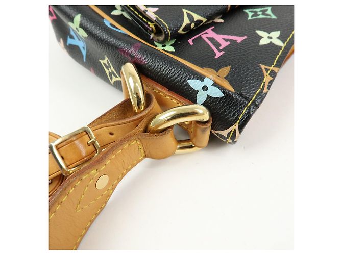Louis Vuitton Monogram Multicolor Lodge GM Shoulder Bag Noir M40054 - vista 9
