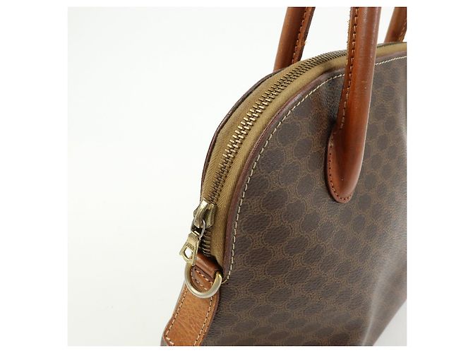 Céline Borsa 2Way CELINE Macadam PVC Leather Borsa a Mano Marrone - vista 16