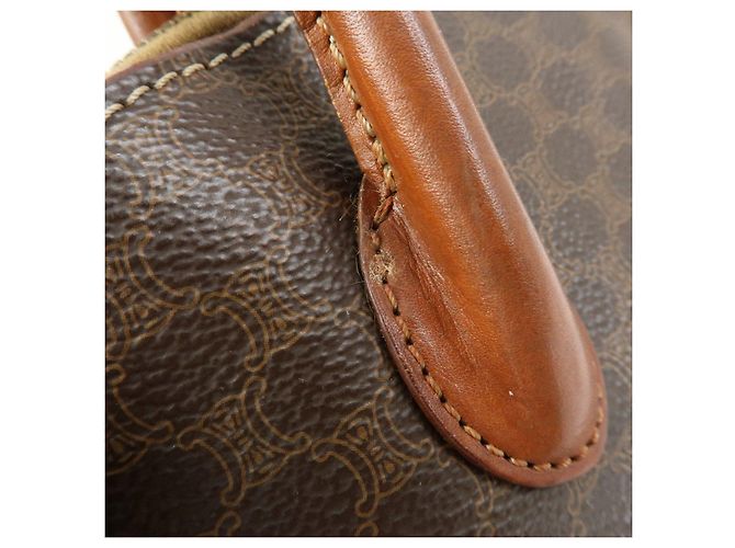 Céline Borsa 2Way CELINE Macadam PVC Leather Borsa a Mano Marrone - vista 18