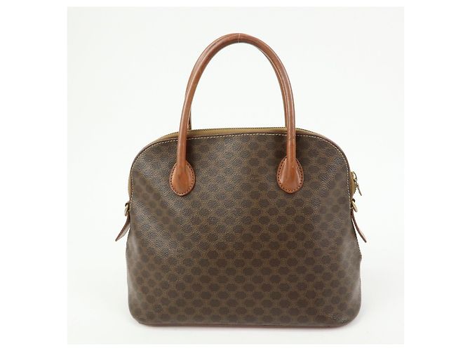 Céline Borsa 2Way CELINE Macadam PVC Leather Borsa a Mano Marrone - vista 2