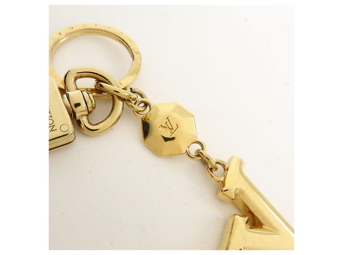 Louis Vuitton Porte Cles LV Facettes Bag Charm Key Chain Gold M65216 - vista 10