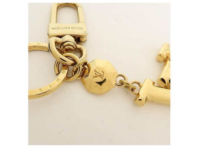 Louis Vuitton Porte Cles LV Facettes Bag Charm Key Chain Gold M65216 - vista 7