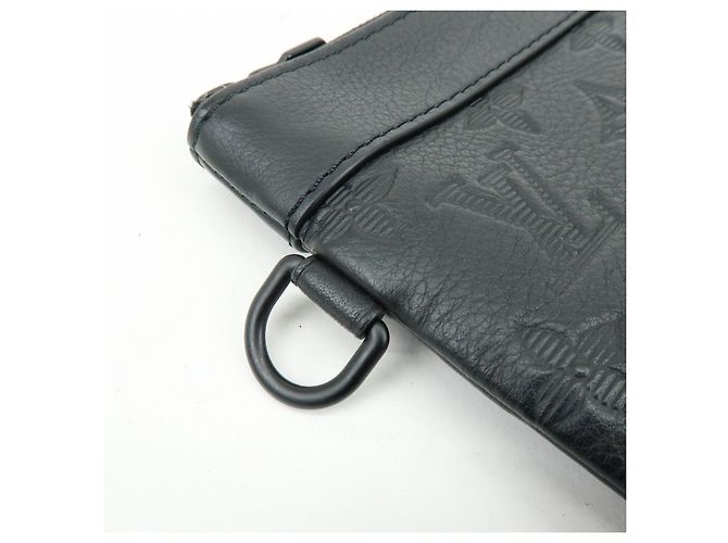 Louis Vuitton Monogram Shadow Leather Pochette To-Go Clutch Bag M81570 - vista 10