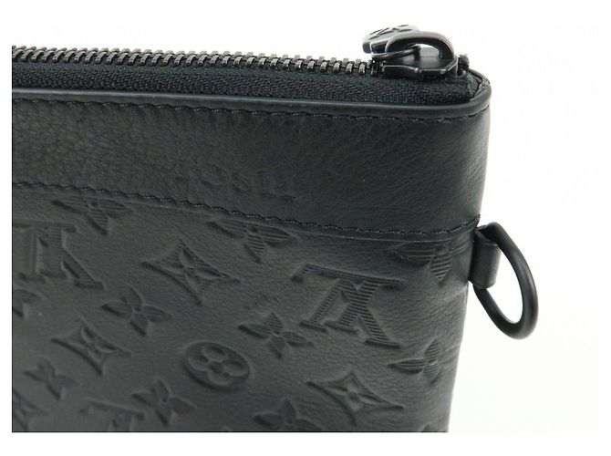 Louis Vuitton Monogram Shadow Leather Pochette To-Go Clutch Bag M81570 - vista 15