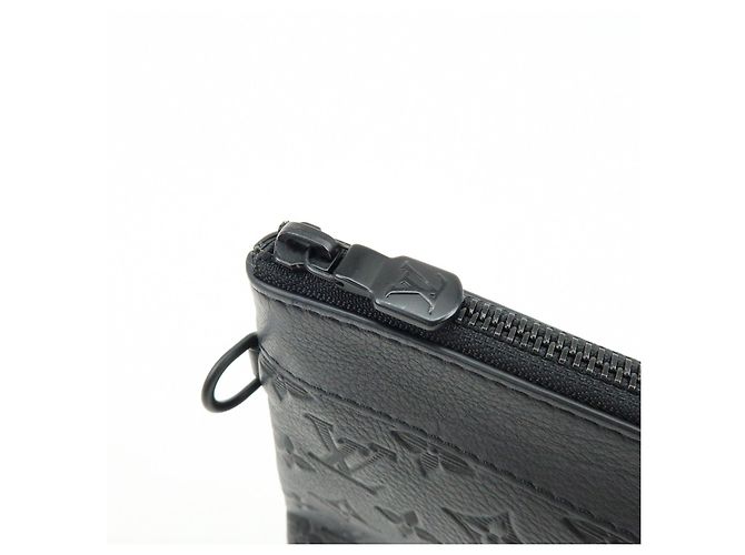 Louis Vuitton Monogram Shadow Leather Pochette To-Go Clutch Bag M81570 - vista 16