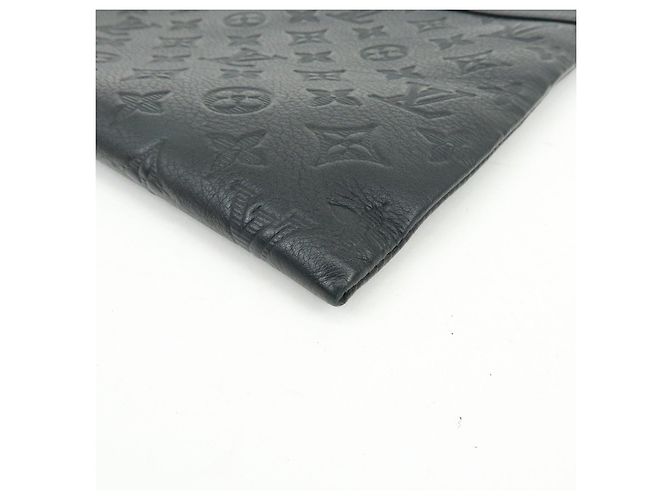 Louis Vuitton Monogram Shadow Leather Pochette To-Go Clutch Bag M81570 - vista 7