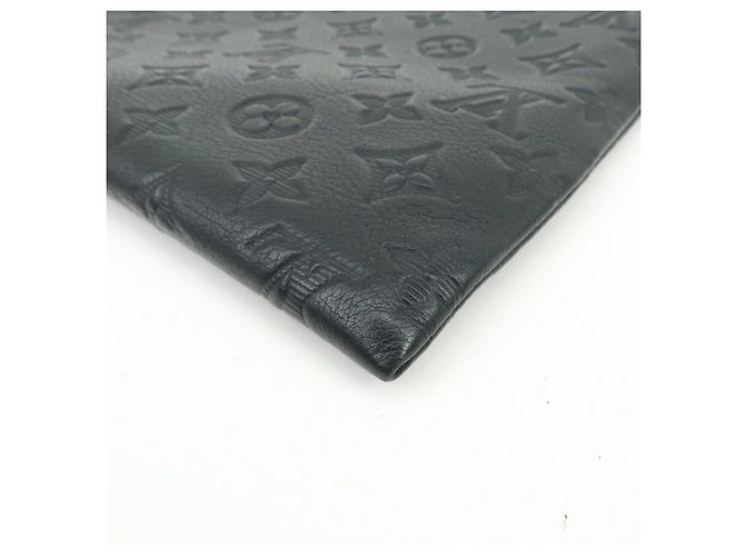 Louis Vuitton Monogram Shadow Leather Pochette To-Go Clutch Bag M81570 - vista 9
