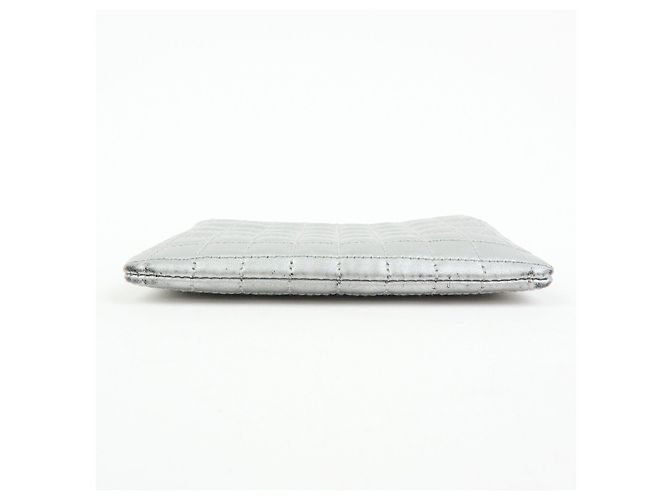 Céline CELINE Leder Münzbeutel C Charm Metallic Silber - Ansicht 5