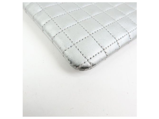 Céline CELINE Leder Münzbeutel C Charm Metallic Silber - Ansicht 6