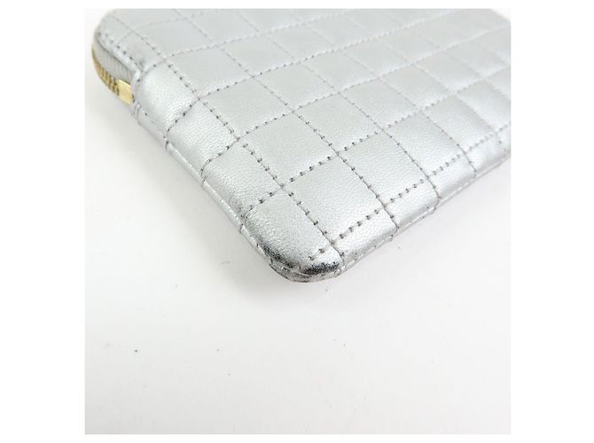 Céline CELINE Leder Münzbeutel C Charm Metallic Silber - Ansicht 8