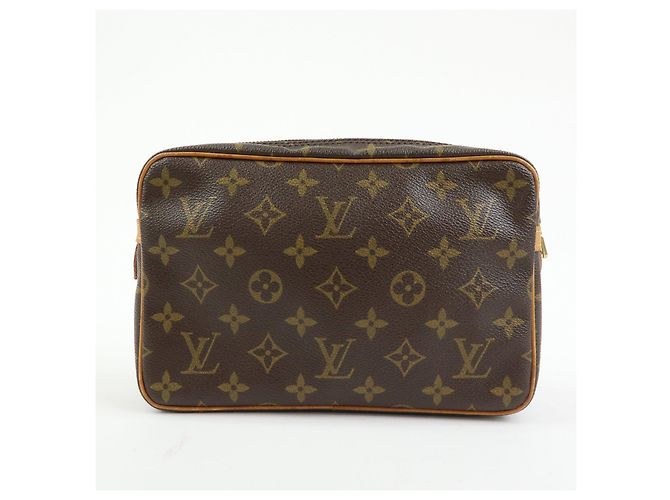 Louis Vuitton Monogram Compiegne 23 Pouch Clutch Bag Brown M51845 - vista 2