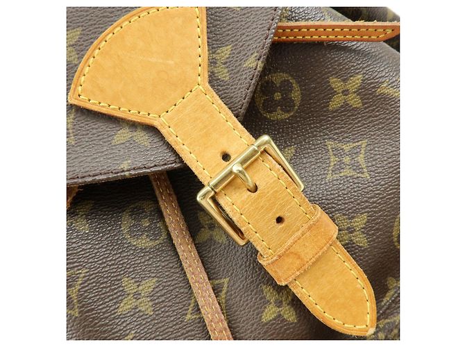 Zaino Louis Vuitton Monogram Montsouris GM Brown M51135 - vista 17